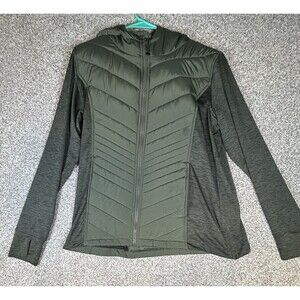 Maurices InMotion Women's Lightweight Quilted Puffer Jacket  Army Green- Size XL